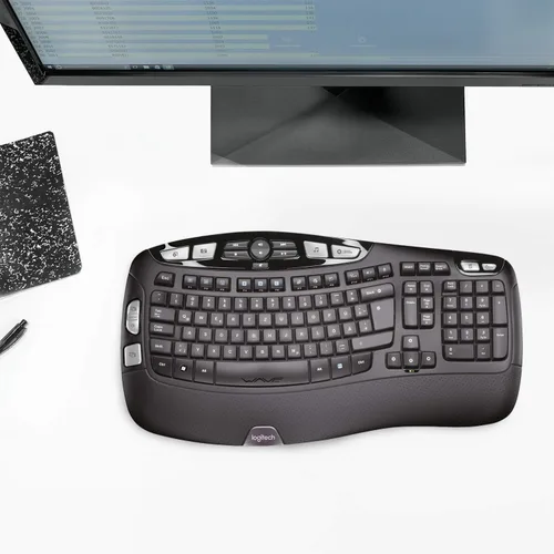 Miniatura 5 de Logitech K350 - Teclado - Conectividad inalámbrica - RF - Negro - Interfaz USB