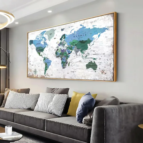 Miniatura 11 de Mapa de los Estados Unidos para decoración de pared, mapa de los Estados Unidos, arte de pared para decoración de pared, fondo de madera, US Map