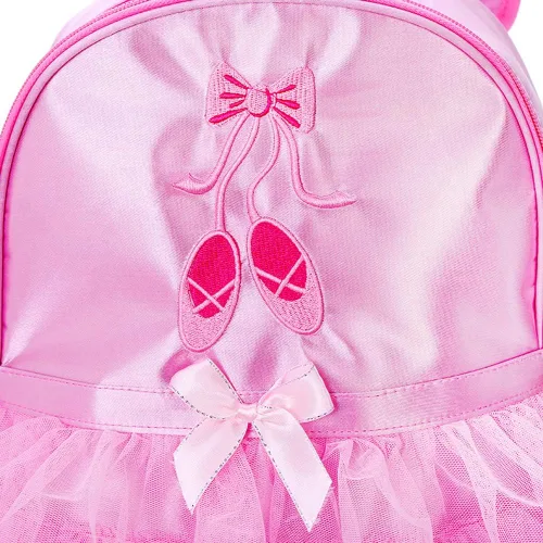 Miniatura 4 de ORIDOOR Mochila de ballet con encaje rosa para bailarina, Zapatos rosas B2, talla única