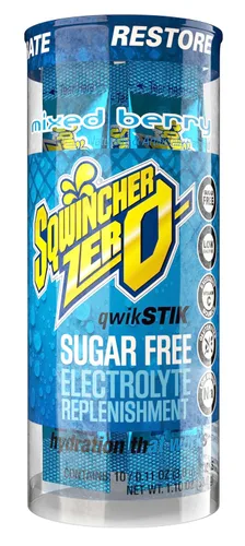 Miniatura 3 de Bebida deshidratada Sqwincher, Zero Qwik Stik, en polvo, con electrolitos, sin azúcar, 200