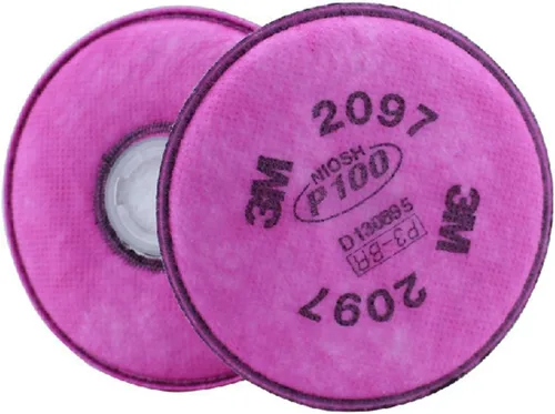 Miniatura 2 de 3M Filtro de partículas 2097/07184(AAD), P100 Protección respiratoria con nivel de molestia Alivio de Vapor Orgánico - 1 Par
