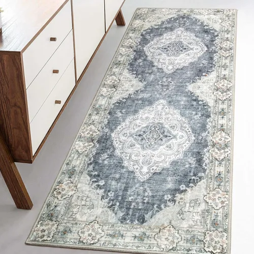 Miniatura 51 de Alfombra Verde MUJOO de 8'x10', Alfombras de Área para Sala de Estar, Alfombras Lavables, Alfombra Grande de Área, Alfombra Boho de Área de 8'x10