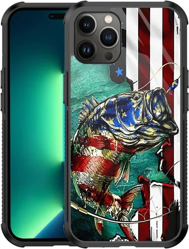 Miniatura 55 de Funda con diseño de ciervo y bandera estadounidense para iPhone 11 Pro Max - Funda protectora de poliuretano termoplástico resistente, antiarañazos