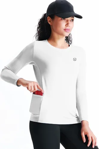 Miniatura 39 de NELEUS - Camisa deportiva de compresión atlética, de manga larga, para mujer, dry fit, paquete de 3