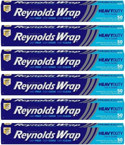 Miniatura 7 de Reynolds Wrap Papel de aluminio, resistente, 50 pies cuadrados, (paquete de 2)