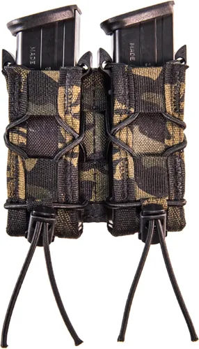 Miniatura 8 de High Speed Gear, bolsa para cargador de pistola doble TACO MOLLE, fabricado en los Estados Unidos. Negro