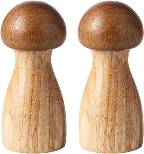 Miniatura 3 de Sizikato Molinillo de pimienta de madera con hongos lindos 2pcs 2 pzas