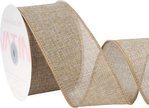 Miniatura 21 de VATIN Cinta de Arpillera con Alambre Azul Bebé de 1-1/2 pulgadas X 10 Yardas, Cinta de Tela para Manualidades para Decoraciones de Fiestas, Lazo