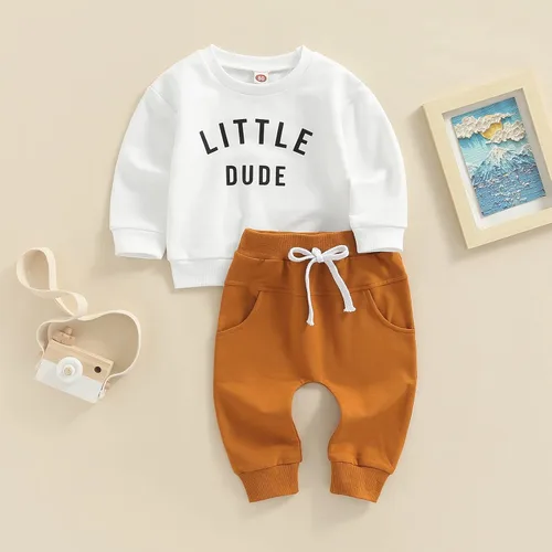 Miniatura 7 de Murnouche Conjunto de ropa de 2 piezas para bebé niño y niño pequeño