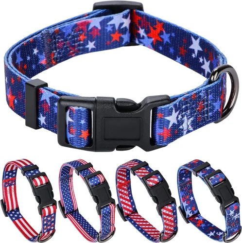 Miniatura 18 de Collar de perro con estampado de vaca, patrón animal para perros, blanco y negro, pequeño B_Estampado De Vaca