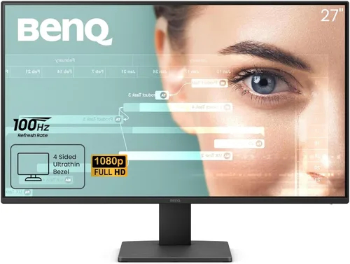 Miniatura 14 de BenQ Monitor de computadora GW2780 IPS 1080P FHD de 27 pulgadas con altavoces integrados, tecnología patentada de cuidado de los ojos, brillo