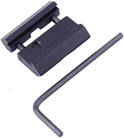 ACEXIER Adaptador de cola de milano militar táctico P.ICA-tinny de 0.433 in a 0.866 in de montaje de base convertidor de montaje para pistola de