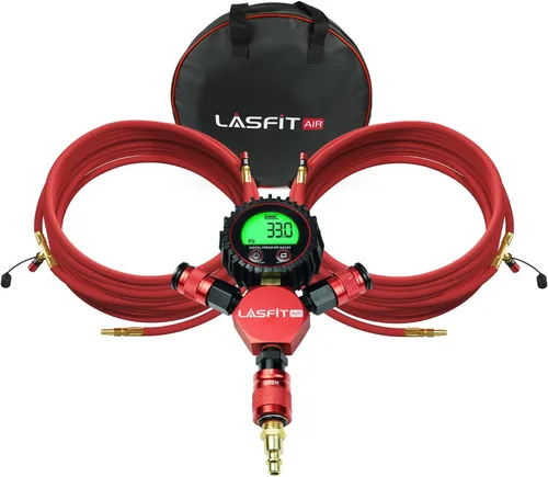 [Actualizado 2025] LASFIT H4 Sistema de inflado y desinflado de neumáticos [Sin fugas ni torceduras] 200″ Desinflador universal rápido de alto flujo