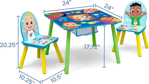Miniatura 6 de Delta Children - Juego de mesa y silla para niños con almacenamiento (incluye 2 sillas) - Certificado Greenguard Gold - Ideal para manualidades