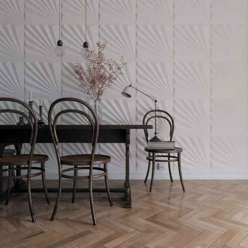 Miniatura 11 de Ekena Millwork WP20X20AAWH 19 5/8 pulgadas de ancho x 19 5/8 pulgadas de alto Aire EnduraWall Decorativo 3D Panel de Pared Cubre 2.67 pies cuadrados