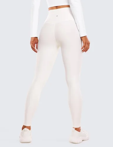 Miniatura 2 de CRZ YOGA Leggings térmicos con forro polar para mujer de 28 pulgadas, pantalones de senderismo cálidos para invierno, pantalones de yoga de cintura