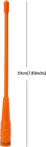 Miniatura 3 de HYS Antena macho SMA de 6.6 ft, 27.6 in, antena de radio VHF UHF Soft Whip de 2 vías para 136-174/400-470Mhz Walkie Talkie YAESU/Vertex VX-3R VX-6R