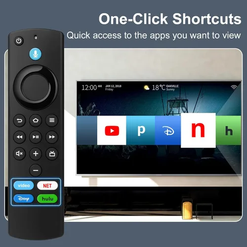Miniatura 6 de Control remoto Firestick de repuesto para Fire Smart TV Stick Lite/4K/4K MAX/4K Plus/HD, Smart TV 3ª generación/cubo de TV (1ª/2ª/3ª generación)/TV