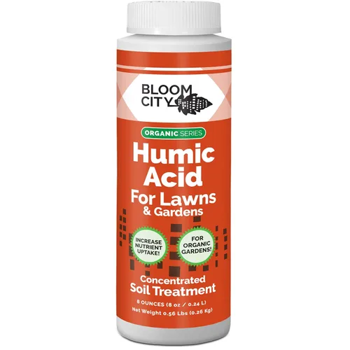 Bloom City Ácido húmico: acondicionador líquido para suelos para un crecimiento más fuerte de las raíces, una mejor absorción de nutrientes y un