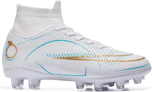 Miniatura 4 de Zapatos de fútbol para niños y niñas, para exteriores, interiores, para entrenamiento de fútbol y césped atlético