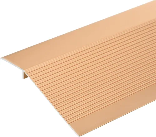 uxcell Tira de transición de piso de aluminio, tira de transición de puerta de 35.4 pulgadas/azulejos/alfombra a azulejos, tira de borde de alfombra