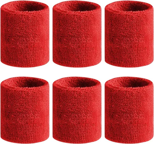 Miniatura 22 de BEACE Bandas para el sudor - Muñequeras deportivas para hombres y mujeres - Absorción de humedad, tela de rizo de algodón atlética para tenis