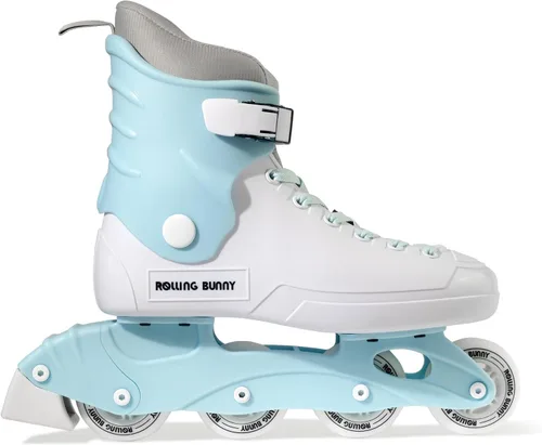 Patines en línea para mujeres y niñas, patines en línea para adultos para exteriores e interiores, con carcasa exterior duradera y soporte de Azul /