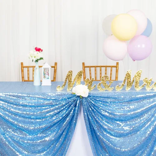 Miniatura 21 de DUOBAO Mantel Redondo Amarillo de 60 Pulgadas Mantel de Mesa con Lentejuelas Decoración de Cumpleaños Manteles con Lentejuelas Manteles de Mesa