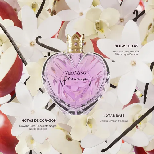 Miniatura 4 de Vera Wang Princess Eau de Toilette 100 ml (Paquete de 1), Notas de Manzana, Guayaba y Vainilla, Fragancia para Mujer, de Larga Duración, Fragancia