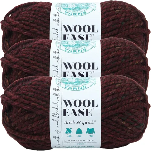 Miniatura 34 de Lion Brand Yarn - Ovillo de lana Wool-Ease Thick & Quick color fuerza aérea