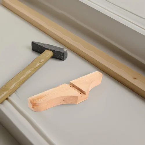Miniatura 8 de NUOBESTY Base de soporte de suelo para divisor de habitación, 2 pies de madera ligeros, estabilizador de pantalla plegable de estilo japonés