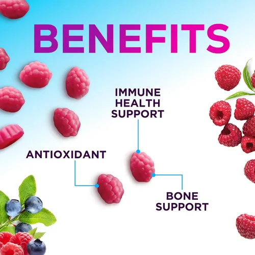 Miniatura 5 de Gomitas de zinc – 50 mg de zinc por porción, gomitas de apoyo inmunológico para la piel y los huesos – Antioxidante masticable de alta calidad