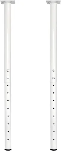 Miniatura 9 de QLLY Patas de metal ajustables para mesa, 24-40 pulgadas, 23.6-39.4 in, pata de escritorio para oficina en casa, juego de patas para muebles
