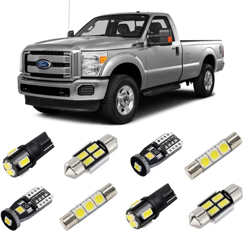 Miniatura 8 de Kit de luces LED interiores azules para Ford F250 F350 F450 F550 F-Series Super Duty Trucks 1999-2016, paquete de bombillas LED interiores