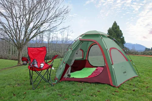 Miniatura 3 de KAZOO - Tienda de campamento para 2/4 personas, para exterior, impermeable, de fácil instalación, tienda de campaña para sombra para 2/3/4 personas