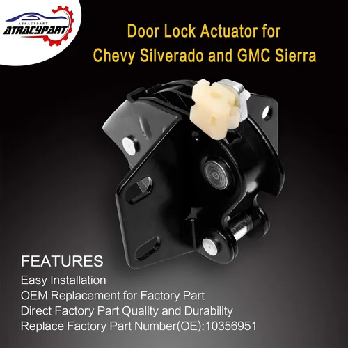 Miniatura 2 de ATRACYPART Pestillo de puerta trasera Lowe de tercera puerta Trasero izquierdo o trasero derecho para Chevy Silverado GMC Sierra Extended Cab