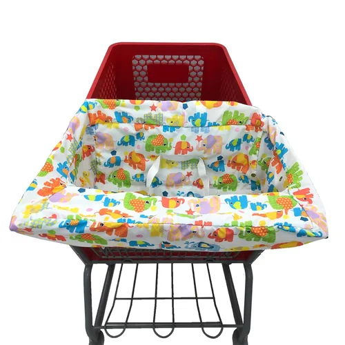 Miniatura 4 de Funda portátil para carrito de compras, fundas para silla alta y carrito de comestibles para bebés, niños, bebés y niños pequeños, bolsa de Colorful