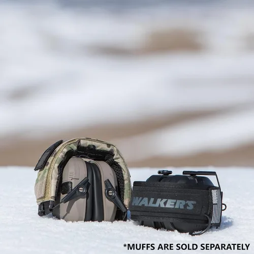 Miniatura 6 de Walker's Diadema envolvente para orejeras de tiro, cubierta universal transpirable para auriculares de protección auditiva, cierre de gancho y bucle