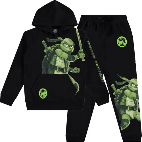 Teenage Mutant Ninja Turtles Conjunto de sudadera con capucha y pantalones deportivos para niños pequeños y grandes, tallas 4-20