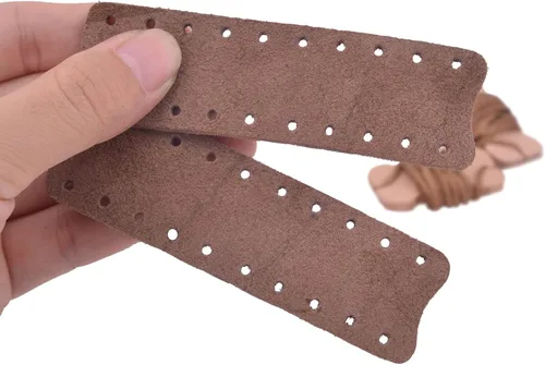 Miniatura 3 de Envoltura de palanca de cuero de gamuza para rifles y escopetas de acción de palanca, hecha a mano Marrón marrón