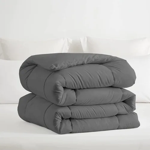 Miniatura 12 de PURE ECO Edredón de plumón alternativo de 1 pieza tamaño individual/individual XL, súper suave para todas las estaciones, 400 GSM, ligero, 4 lazos