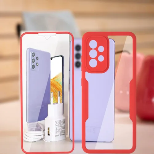 Miniatura 2 de CCSamll - Funda transparente para Samsung Galaxy A13 4G (no 5G), protector de pantalla integrado, delgada, de cuerpo completo, resistente, suave