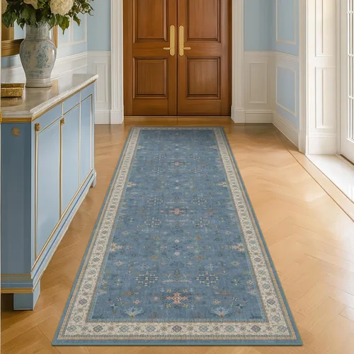 Miniatura 103 de Alfombra Boho Negra para Sala de Estar - Alfombra de Área Lavable de 10x14 Pies, Alfombras de Comedor para Debajo de la Mesa, Alfombra Suave de Pelo
