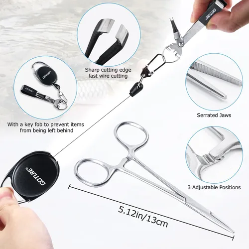 Miniatura 5 de Goture Combo de caña de pescar con mosca y carrete de 9 pies y 8 secciones, carrete de pesca con mosca preforrado, 80/90 moscas de pesca con caja