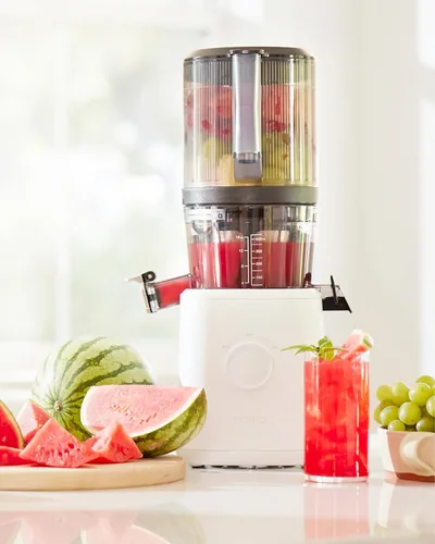 Miniatura 7 de Nama J2 Exprimidor de prensa en frío – Autoalimentación para funcionamiento manos libres con tolva de boca ancha para carga de recetas enteras