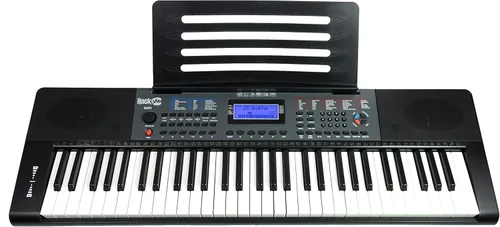 Miniatura 12 de RockJam - Piano de teclado de 61 teclas con flexión de tono, fuente de alimentación, soporte para partituras, calcomanías para notas de piano