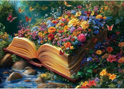 Miniatura 9 de Rompecabezas de 1000 piezas para adultos, tema de “Laberinto vintage de libros”, póster e impresión de alta definición, 27.5 x 19.7 pulgadas, sin