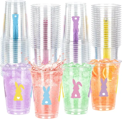 Miniatura 18 de 50 piezas de vasos del 4 de julio, vasos de plástico patrióticos de 16 oz para decoraciones del 4 de julio, recuerdos de fiesta patrióticos, vaso