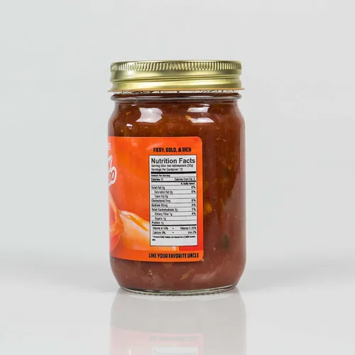 Miniatura 2 de Pepper Joe's Salsa Habanero Fiery - Salsa habanero asada picante gourmet con pimientos frescos - Tarro de 12 onzas de salsa picante