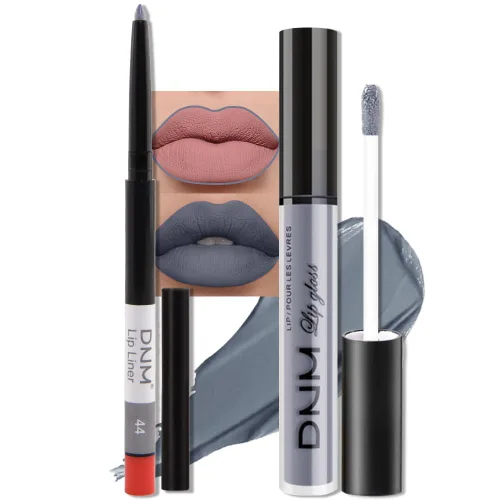 Miniatura 60 de evpct 2 Piezas Lápiz Labial Líquido Verde Esmeralda con Brillo Glitter, Brillo Labial Tinte y Delineador de Labios Retráctil, Set de Maquillaje